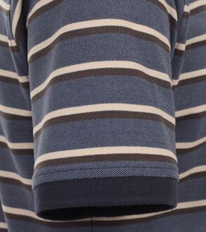 Casa Moda Poloshirt Strepen Blauw Donkerblauw - 3XL,L,XXL