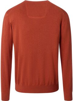 Casa Moda Pullover V-Hals Oranje Brique - 3XL,L,M,XL,XXL