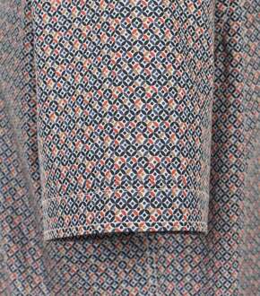 Casa Moda Short Sleeve Overhemd Print Multicolour Oranje - 4XL,L,M