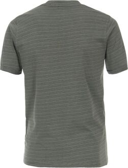 Casa Moda T-Shirt Groen Strepen - XXL