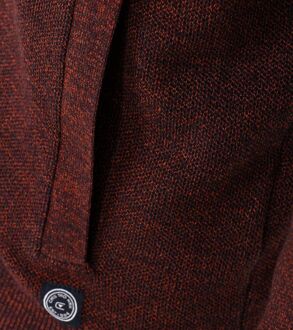 Casa Moda Vest Melange Bordeaux Rood - XXL