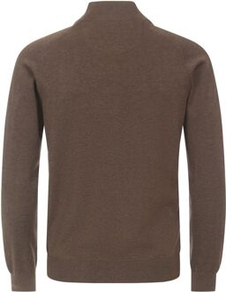 Casa Moda Vest Zip Petrol Bruin - XXL