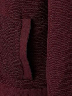 Casa Moda Vest Zip Structure Bordeaux Rood