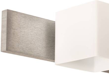 CASABLANCA 2-lichts wandlamp CUBE - antiverblindingscilinder wit, grijs