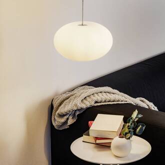 CASABLANCA AIH, strakke hanglamp, 28 cm, wit mat aluminium