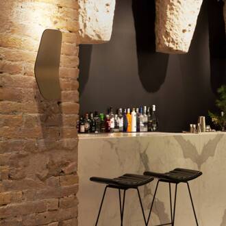 CASABLANCA Ashiya LED wandlamp, brons brons geborsteld