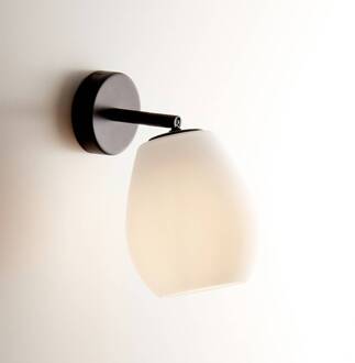 CASABLANCA Bagan - variabele wandlamp, opaal wit mat zwart