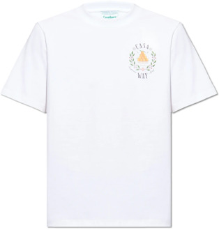 CASABLANCA Bedrukt T-shirt Casablanca , White , Heren - 2Xl,Xl,L,M,S