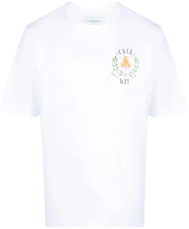 CASABLANCA Bedrukt T-shirt Casablanca , White , Heren - Xl,L,M,S