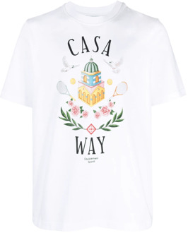 CASABLANCA Biologisch katoenen T-shirt Casablanca , White , Heren - Xl,M,S