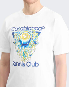 CASABLANCA Heren tennis club icon Wit - M