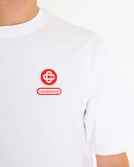 CASABLANCA Heren white jersey Wit - M