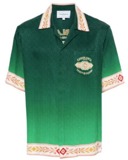 CASABLANCA Klassieke Overhemden Casablanca , Green , Heren - L,S