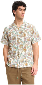 Casablanca Linnen Bowling Shirt Peninsula , Multicolor , Heren - 2Xl,Xl,L,M,S
