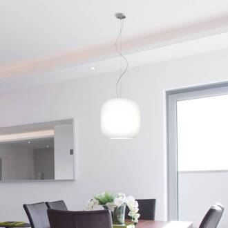 CASABLANCA Murea hanglamp draad 1-lamp opaal geborsteld aluminium, mat wit