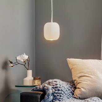 CASABLANCA Murea hanglamp kabel 1-lamp opaal geborsteld aluminium, mat wit