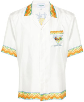 CASABLANCA Short Sleeve Shirts Casablanca , White , Heren - 2Xl,Xl,L,M,S,Xs