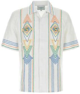 CASABLANCA Short Sleeve Shirts Casablanca , White , Heren - Xl,L