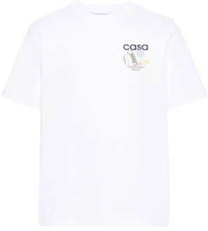 CASABLANCA Sportieve Dames T-Shirt Casablanca , White , Dames - Xl,L
