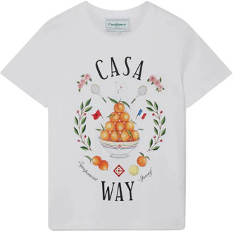 CASABLANCA Stijlvolle Dames T-Shirt Casablanca , White , Dames - L,M,S