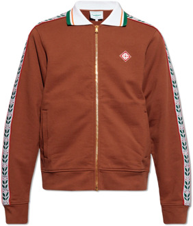 CASABLANCA Sweatshirt met kraag Casablanca , Brown , Heren - Xl,L,M