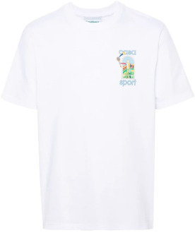 CASABLANCA T-Shirts Casablanca , White , Heren - Xl,L,M
