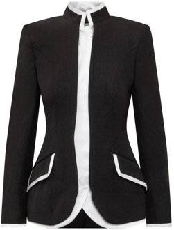 CASABLANCA Trendy Blazerjas voor Vrouwen Casablanca , Black , Dames - S,Xs