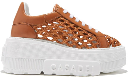 Casadei Etruria-Gekleurde Versilia Nexus Sneakers Casadei , Brown , Dames - 39 1/2 Eu,36 EU