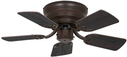 CasaFan Plafondventilator Classic Flat III brons Ø 75 cm brons, donker hout