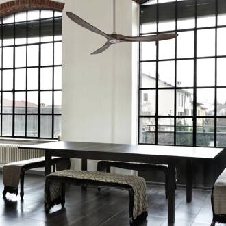 CasaFan Plafondventilator Eco Genuino 152 chroom/notenhout chroom, notenhout