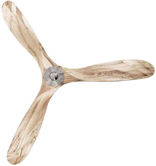 CasaFan Plafondventilator Eco Genuino 152chroom/hout licht chroom, hout natuur