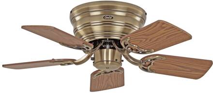 CasaFan Ventilator Classic Flat III antiek messing Ø 75 cm antiek messing, donker hout, licht hout