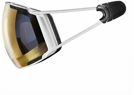 Casco FX-80 Vautron+ wit skibril - Magnetic link - Meekleurend (Photochromic) cat. 1-3 (❄/☁/☀) & Polariserend