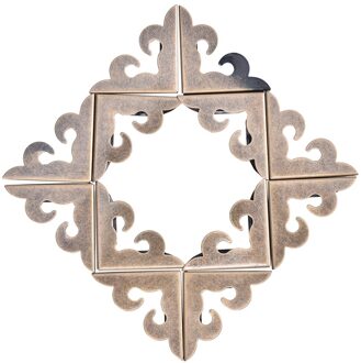 Case Box Corners Beugels Decoratieve Voor Meubels Decor Driehoek Rotan Gesneden 27mm 12 stks/partij