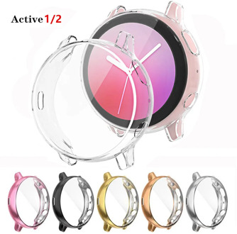 Case For Samsung galaxy watch active 2 active 1 cover bumper Accessories Protector Full coverage silicone Screen Protection