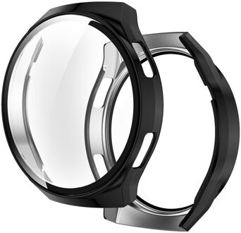Case + Gehard Glas Voor Huawei Horloge Gt 2E Tpu Volledige Dekking Frame Bumper Scherm Beschermende Shell Voor Huawei Horloge gt 2e Case zwart