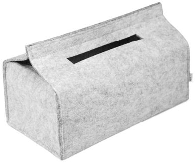 Case Pompen Eenvoudige Vilt Tissue Doos Wol Voelde Huishouden Kantoor Container Eenvoudige Mode Effen Handdoek Vierkante Opslag Auto Papier wit