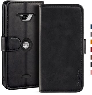 Case Voor Crosscall Core-X4 Case Magnetische Wallet Leather Cover Voor Crosscall Core-X4 Stand Coque Telefoon Gevallen zwart