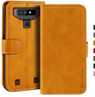 Case Voor Cubot Quest Case Magnetische Wallet Leather Cover Voor Cubot Quest Stand Coque Telefoon Gevallen licht bruin