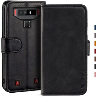 Case Voor Cubot Quest Case Magnetische Wallet Leather Cover Voor Cubot Quest Stand Coque Telefoon Gevallen zwart