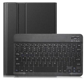 Case Voor Huawei Matepad 10.4 BAH3-AL00 W09 Met Backlit Bluetooth Toetsenbord Tablet Cover Voor Huawei Honor V6 10.4 KRJ-W09 zwart-zwart