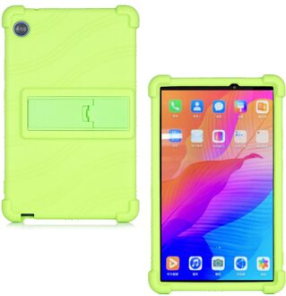 Case Voor Huawei Matepad T8 Tablet Cover Funda Kobe2-L03 KOBE2-L09 Kob2-w09 Soft Silicon Full Body Protector Stand Shell groen