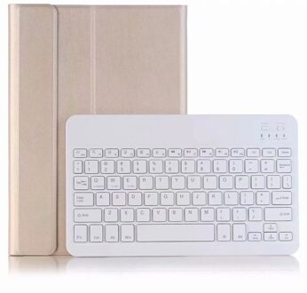 Case Voor Lenovo Tab M10 Fhd Plus 10.3 ''Tablet Draadloze Bluetooth Toetsenbord Gevallen TB-X606F TB-X606X Magnetisch Afneembare Cover goud