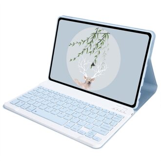 Case Voor Lenovo Tab M10 Fhd Plus 10.3 ''Tablet Draadloze Bluetooth Toetsenbord Gevallen TB-X606F TB-X606X Magnetisch Afneembare Cover lucht blauw