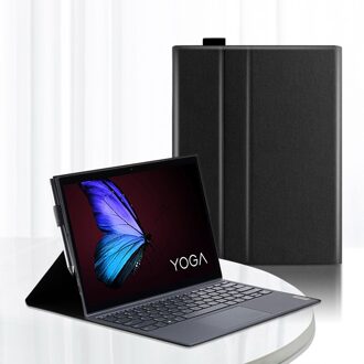 Case Voor Lenovo Yoga Duet 13 Inch Beschermhoes Pu Leer Voor Lenovo Yoga Duet 13 "Tablet laptop Bescherm Skin Case zwart