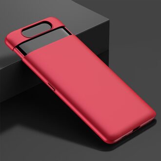 Case Voor Samsung Galaxy A80 Case 360 Graden Full Bescherm Back Cover Voor Samsung A80 Ultra Dunne Hard Pc Shockproof telefoon Gevallen rood
