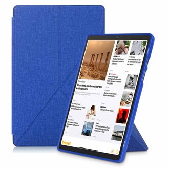 Case Voor Samsung Galaxy Tab A7 10.4 Model (SM-T500/T505/T507), zachte Tpu Smart Stand Back Cover Auto Wake/Sleep Functie donker blauw