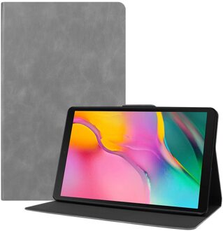 Case Voor Samsung Galaxy Tab Een 10.1 Inch Tablet T510/T515 Pu Leather Folding Stand Folio Cover Met meerdere Kijkhoeken grijs
