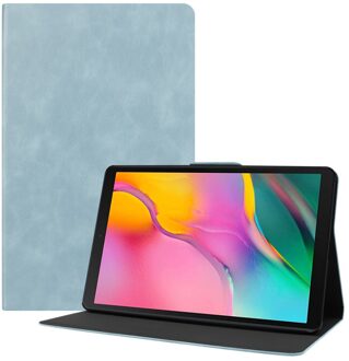 Case Voor Samsung Galaxy Tab Een 10.1 Inch Tablet T510/T515 Pu Leather Folding Stand Folio Cover Met meerdere Kijkhoeken licht blauw