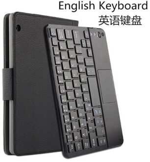 Case Voor Samsung Galaxy Tab S6 10.5 SM-T860 SM-T865 Tablet Beschermende Bluetooth Keyboard Protector Cover Pu Leather Case Muis zwart